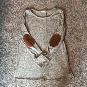 Women’s Cream and Brown Sweater